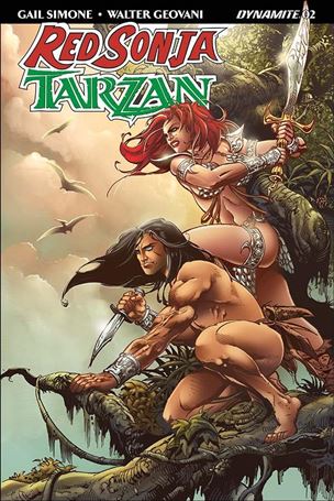 Red Sonja / Tarzan issue 2-D Roberto Castro Cover