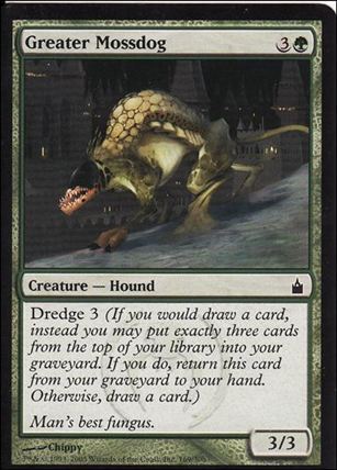 Magic the Gathering: Ravnica (Base Set)  card 169 Greater Mossdog