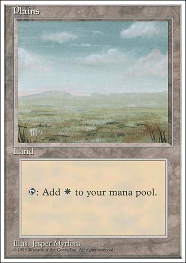Magic the Gathering: 4th Edition (Base Set) card 364 Plains