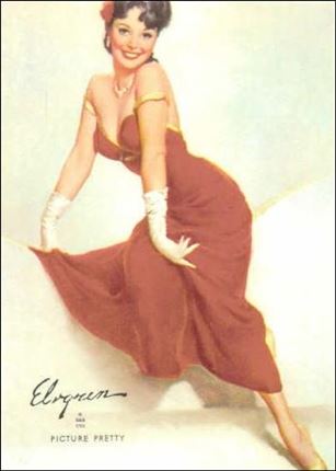 Elvgren's Calendar Pinups (Base Set) card 82 Picture Pretty
