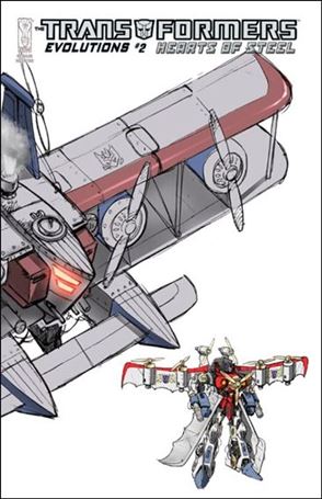Transformers: Evolutions issue 2-C Starscream Biplane Design 1:XX  Wraparound Cover