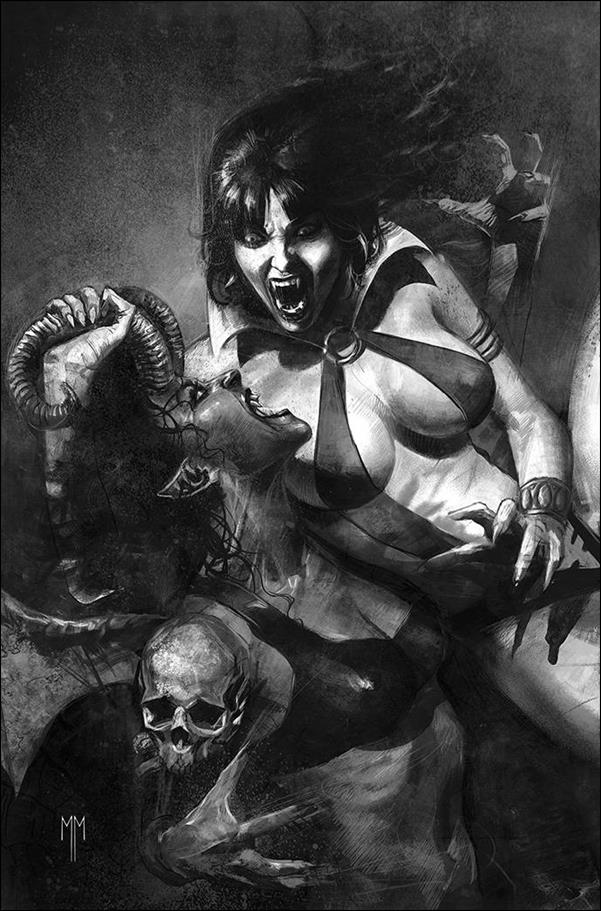 Vampirella vs Purgatori issue 1-I Marco Mastrazzo Black & White Virgin Cover