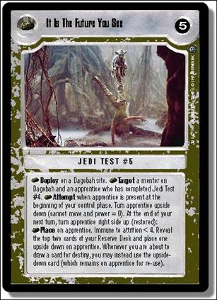 Star Wars: Dagobah Limited (Base Set) card 168 It Is The Future You See