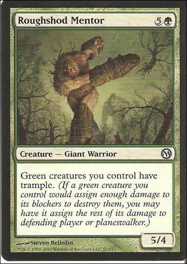 Magic the Gathering: Duels of the Planeswalkers (Base Set) card 81 Roughshod Mentor