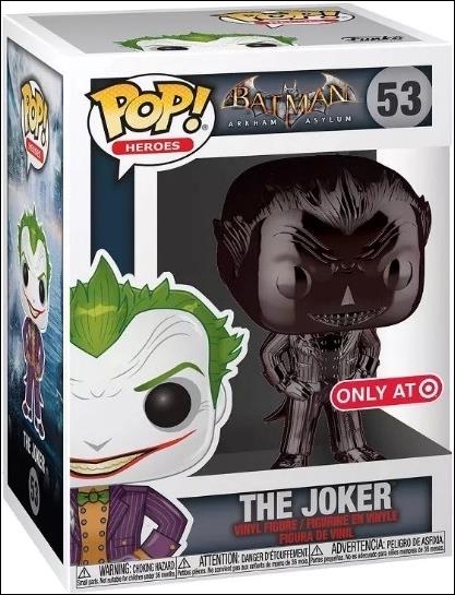 POP! Heroes figure 53-K The Joker (Black Chrome) Target Exclusive