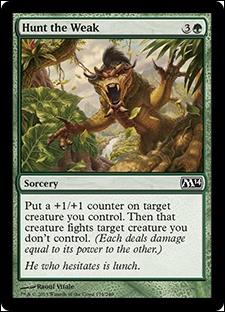 Magic the Gathering: 2014 Core Set (Base Set) card 179 Hunt the Weak