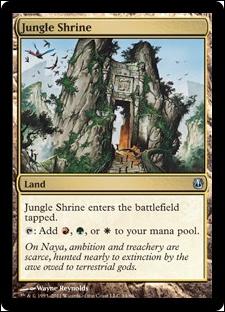 Magic the Gathering: Duel Decks: Ajani vs. Nicol Bolas card 34 Jungle Shrine