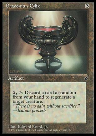 Magic the Gathering: Fallen Empires (Base Set) card 86 Draconian Cylix