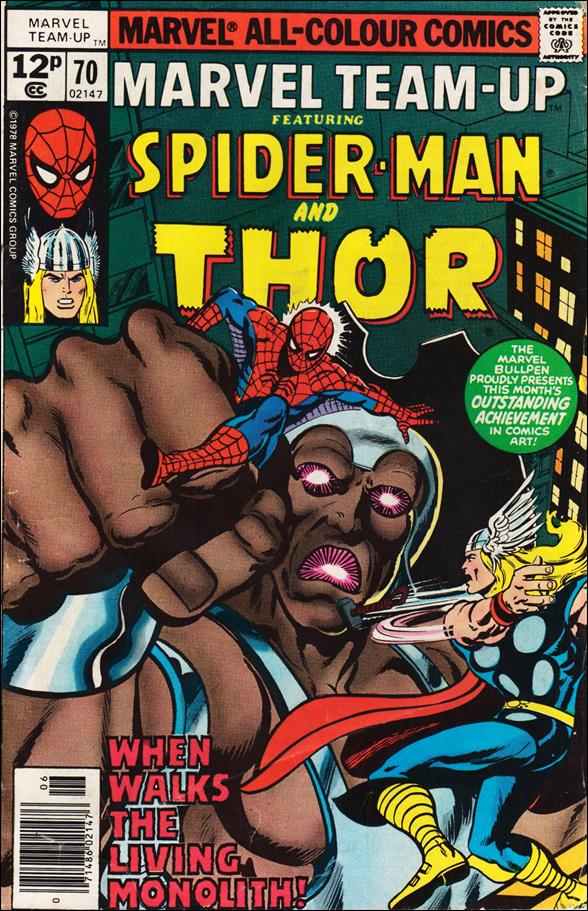Marvel Team-Up (1972) issue 70-B UK Price Cover
