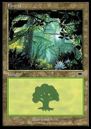 Magic the Gathering: Onslaught (Base Set) card 347 Forest