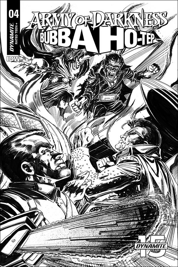 Army of Darkness/Bubba Ho-Tep issue 4-F Tom Mandrake 1:30 Black & White Cover