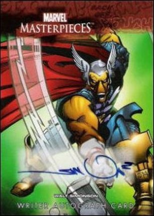 2008 Marvel Masterpieces: Series 3 (Writer Autograph Subset) card WS Walt Simonson