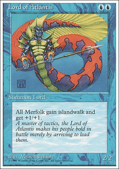 Magic the Gathering: 4th Edition (Base Set) card 82 Lord of Atlantis