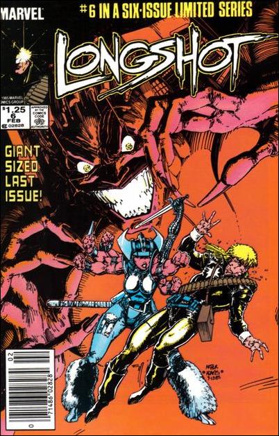 Longshot (1985) issue 6-B Newsstand Cover