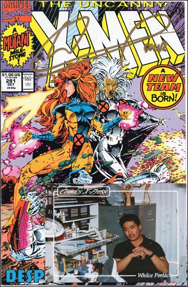 Uncanny X-Men (1981) issue 281-C Comics X-Press (signed by Whilce Portacio)