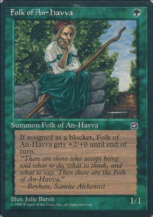 Magic the Gathering: Homelands (Base Set) card 87-B Folk of An-Havva