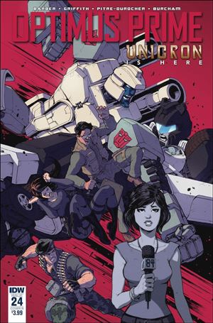 Optimus Prime issue 24-B Andrew Griffith Cover