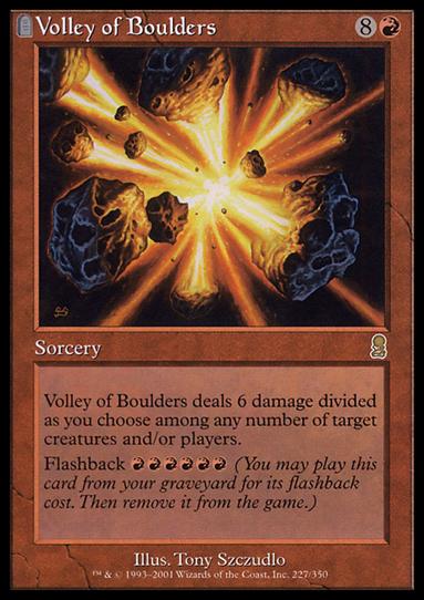 Magic the Gathering: Odyssey (Base Set) card 227 Volley of Boulders