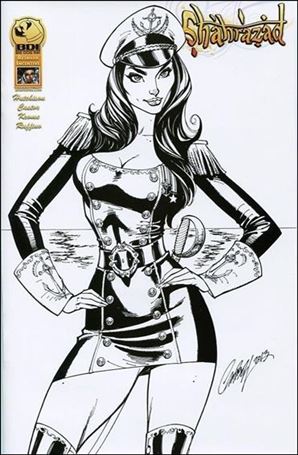 Shahrazad (2013) issue 2-C J. Scott Campbell 1:25 Black & White Cover