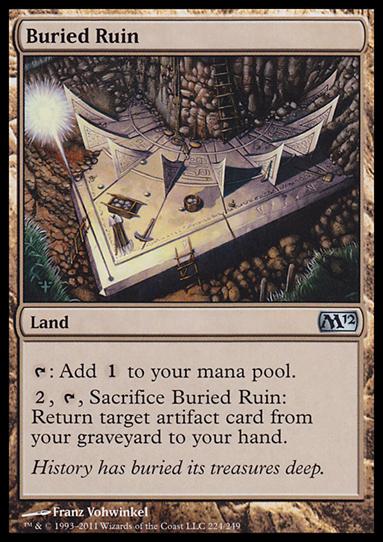Magic the Gathering: 2012 Core Set (Base Set) card 224 Buried Ruin