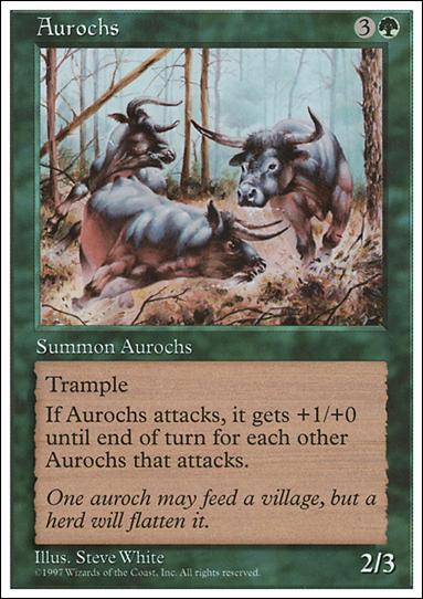 Magic the Gathering: 5th Edition (Base Set) card 279 Aurochs