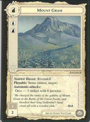 Middle-Earth: The Wizards (Base Set) card 296 Mount Gram