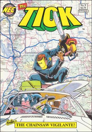 Tick (1988) issue 9-B Yellow & Green Logo Cover (2nd Printing)