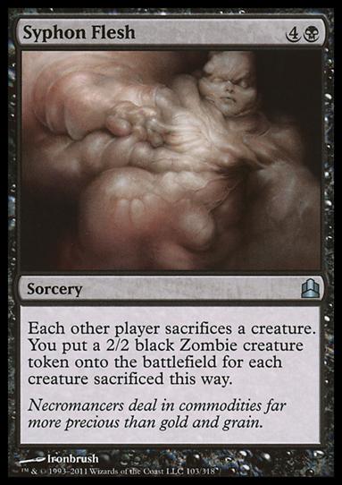 Magic the Gathering: Commander (Base Set) card 103 Syphon Flesh