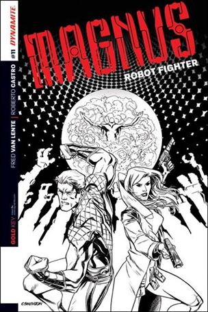 Magnus Robot Fighter (2014) issue 11-D Cory Smith 1:25 Black & White Cover