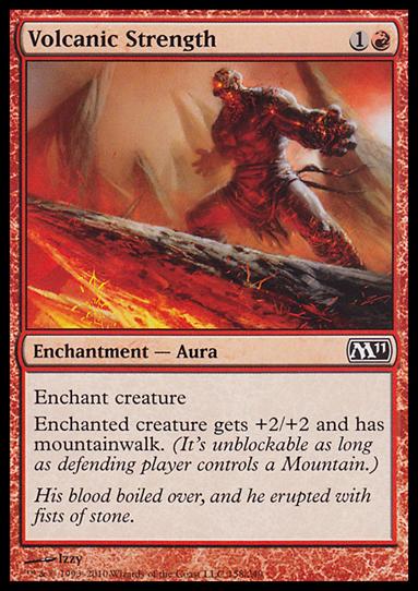 Magic the Gathering: 2011 Core Set (Base Set) card 158 Volcanic Strength