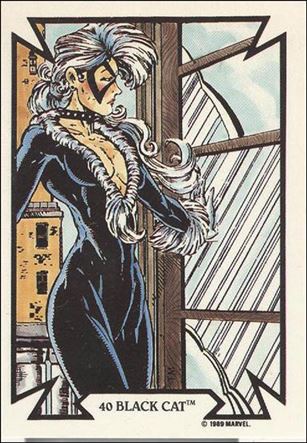 Todd McFarlane Super Heroes: Series 1 (Base Set) card 40 Black Cat