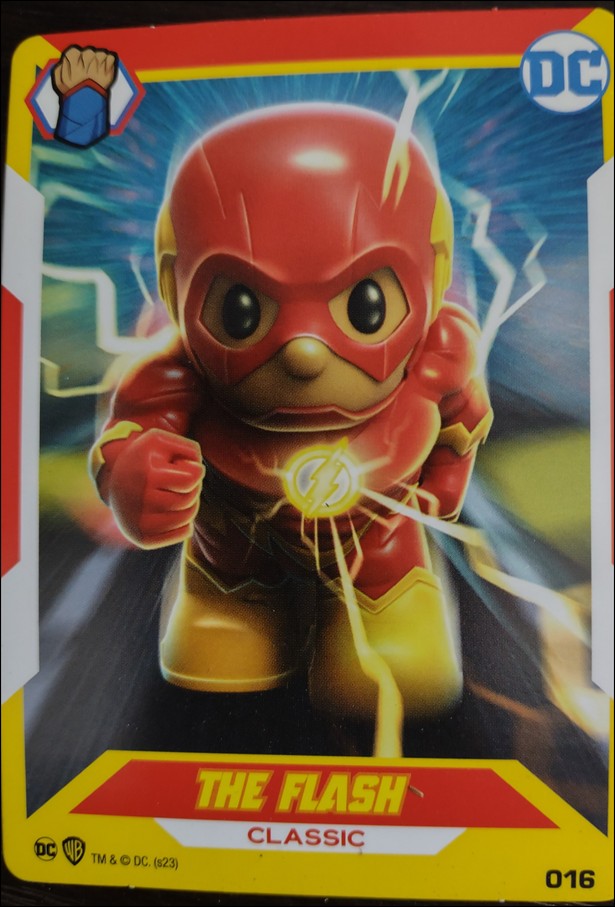 DC Comics Ooshies Collector Cards: Series 2 card 16 Flash: Classic