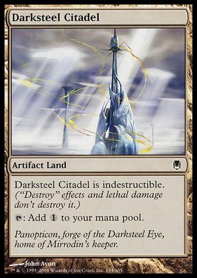 Magic the Gathering: Darksteel (Base Set) card 164 Darksteel Citadel