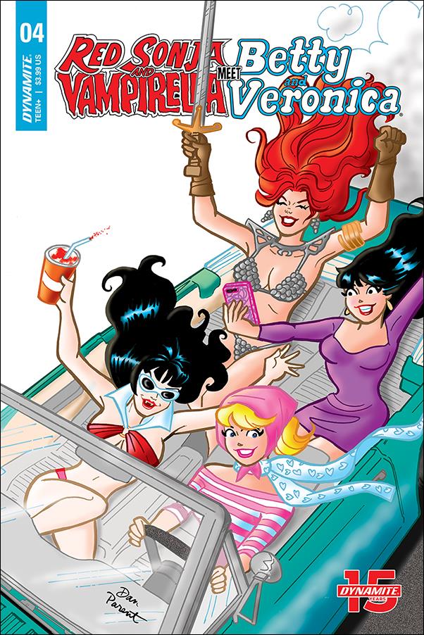 Red Sonja and Vampirella Meet Betty and Veronica issue 4-D Dan Parent Cover