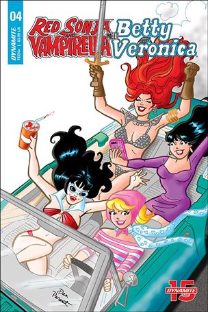Red Sonja and Vampirella Meet Betty and Veronica issue 4-D Dan Parent Cover