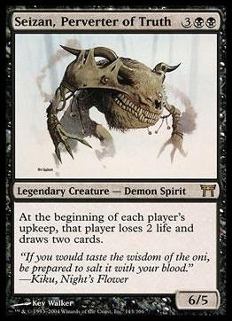 Magic the Gathering: Champions of Kamigawa (Base Set) card 143 Seizan, Perverter of Truth