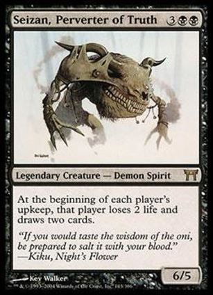 Magic the Gathering: Champions of Kamigawa (Base Set) card 143 Seizan, Perverter of Truth