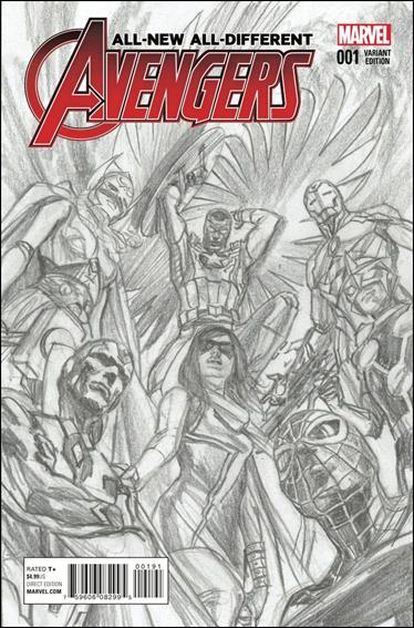 All-New, All-Different Avengers issue 1-H Alex Ross 1:200 Sketch Cover
