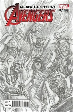 All-New, All-Different Avengers issue 1-H Alex Ross 1:200 Sketch Cover