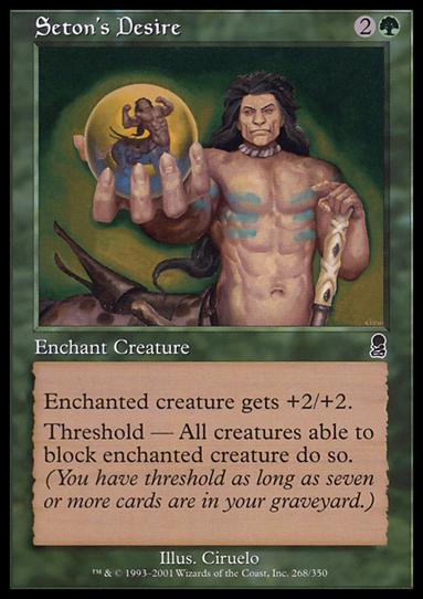 Magic the Gathering: Odyssey (Base Set) card 268 Seton's Desire