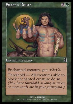 Magic the Gathering: Odyssey (Base Set) card 268 Seton's Desire