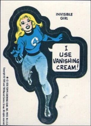 Marvel Super Heroes Stickers (Base Set) card NN17 Invisible Girl - 