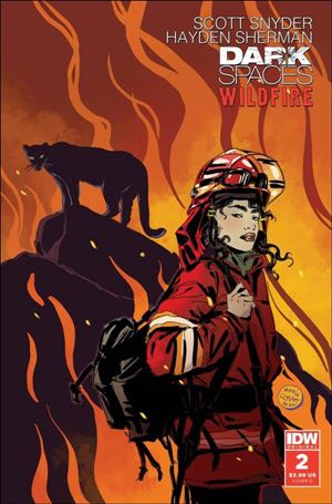 Dark Spaces: Wildfire issue 2-D Maria Llovet Cover