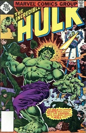 Incredible Hulk (1968) issue 224-B Whitman Cover