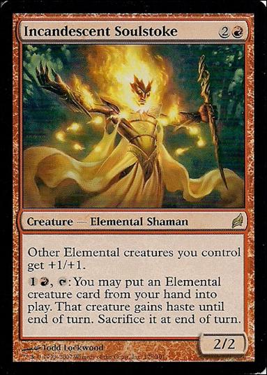 Magic the Gathering: Lorwyn (Base Set) card 178 Incandescent Soulstoke