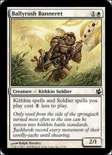 Magic the Gathering: Morningtide (Base Set) card 1 Ballyrush Banneret