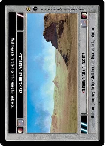 Star Wars: Tatooine Limited (Base Set) card 91 Tatooine: City Outskirts