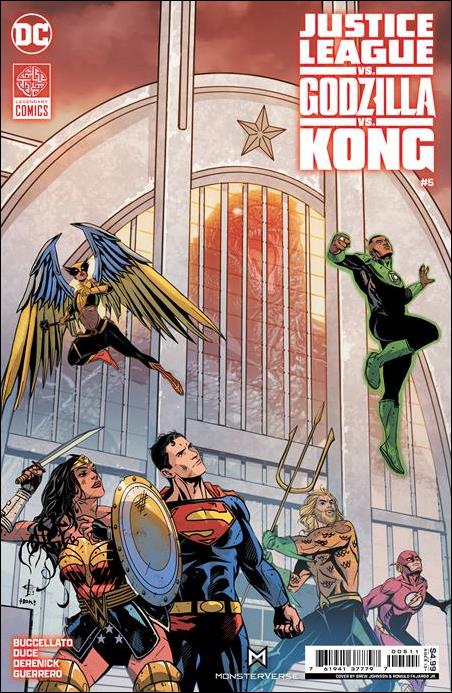 Justice League vs. Godzilla vs. Kong issue 5 Drew Johnson Cover
