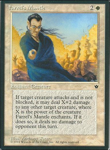Magic the Gathering: Fallen Empires (Base Set) card 2 Farrel's Mantle