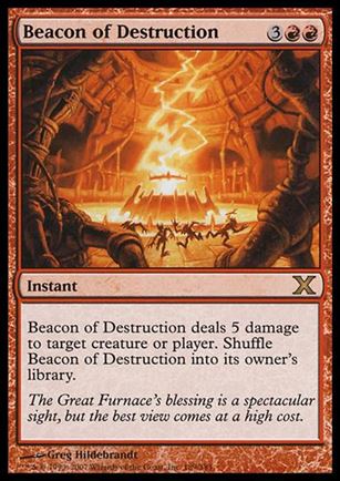 Magic the Gathering: 10th Edition (Base Set) card 189 Beacon of Destruction